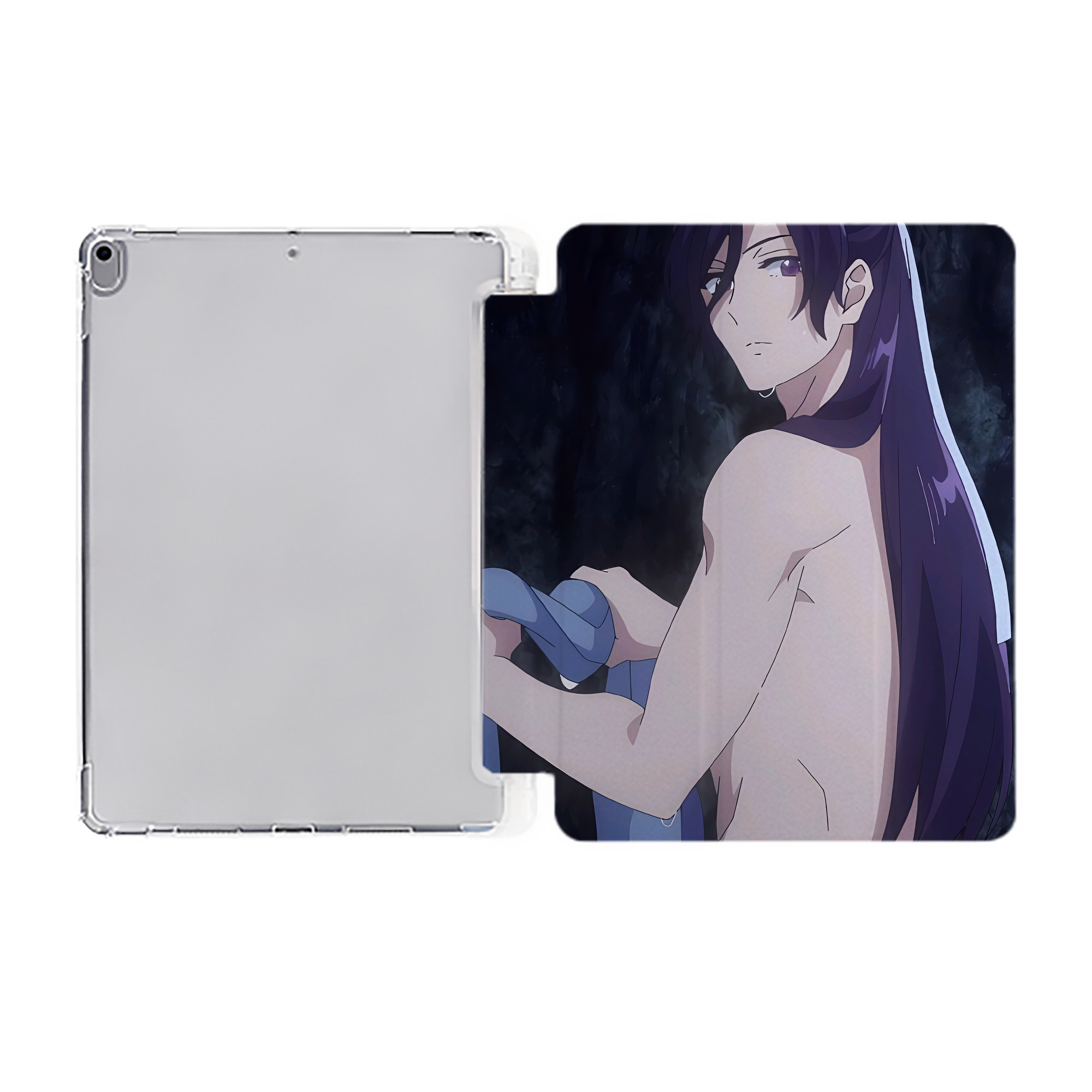 （画像用） 薬屋のひとりごと The Apothecary Diaries IPad ケース ペン収納付き 三つ折りスタンド PUレザー×シリコン 対応機種9.5/10.5/10.9インチ